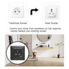 WiFi Smart Light Wall Switch Socket Outlet Push Button Universal Version
