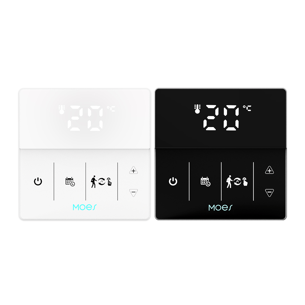 WiFi Smart Programmable Thermostat Electric Underfloor Heating Touch Screen Temperature Controller Logo Color Adjustable | LumiMuse