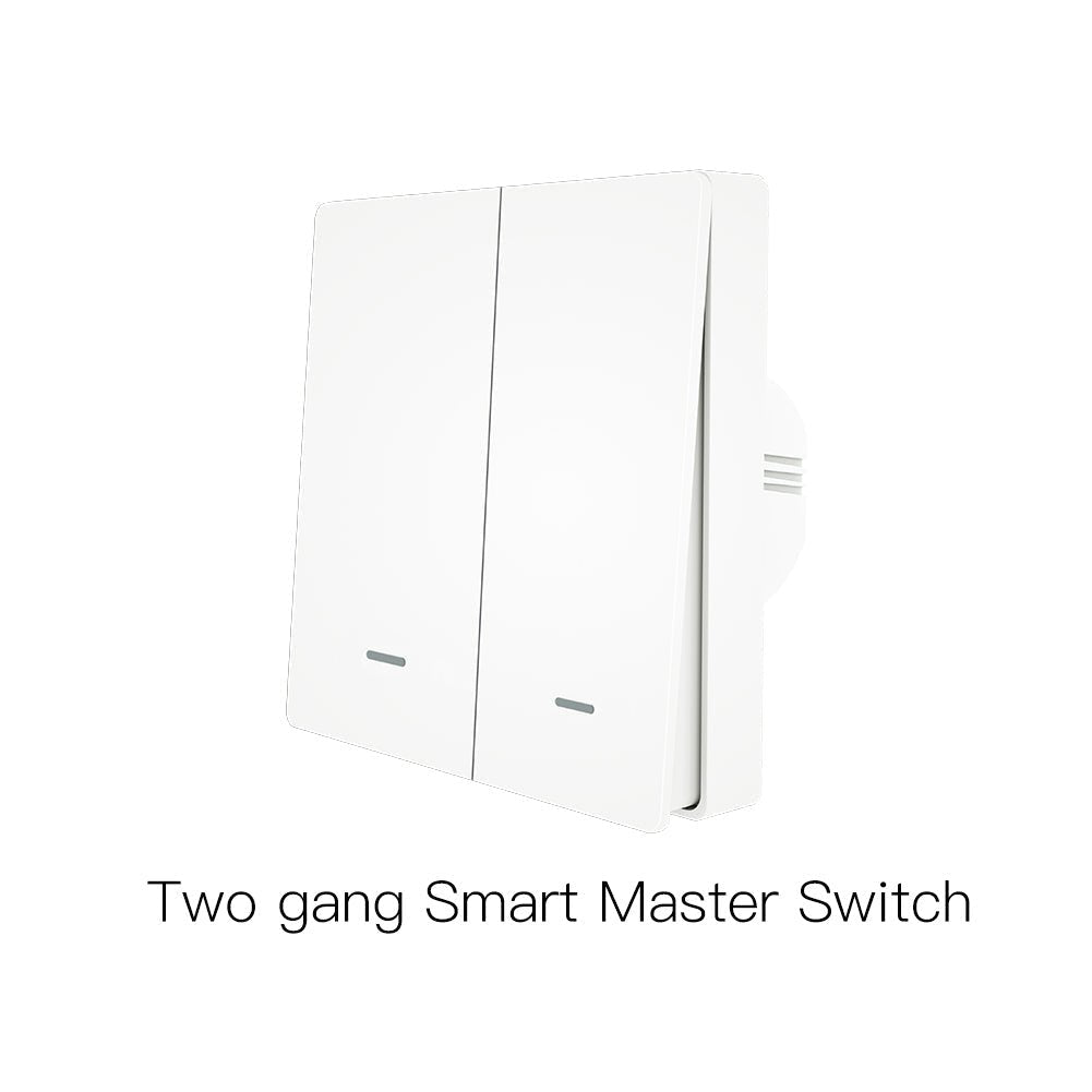 WiFi RF433 Smart Light 2 Way Multi-control Push Button Switch  Neutral Wire EU