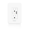 WiFi Smart Power Wall Socket with USB 2 Plug Outlets 15A | LumiMuse