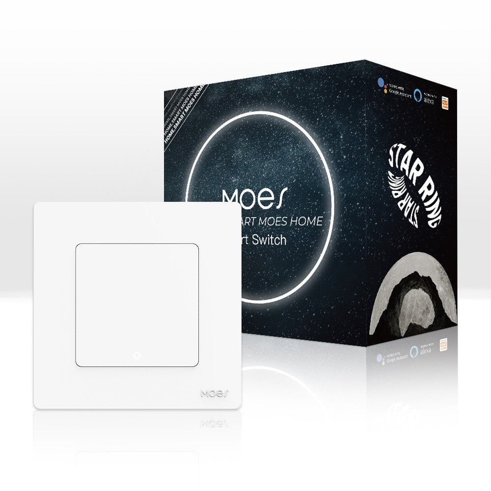 WiFi Star Ring Smart Light Push Button Switch No Neutral No Capacitor Required | LumiMuse