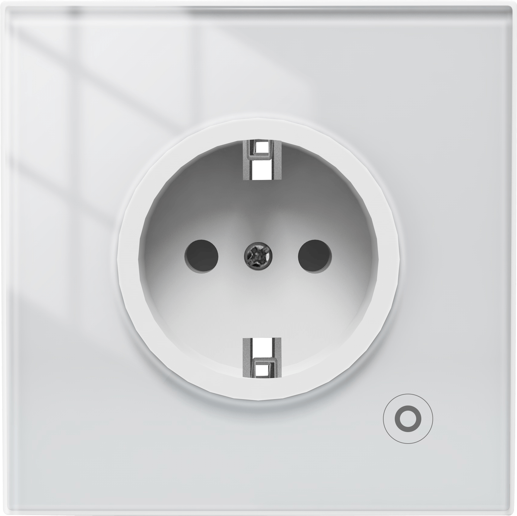 WiFi Smart Wall Socket Glass Panel Outlet Power Monitor Touch Plug ...