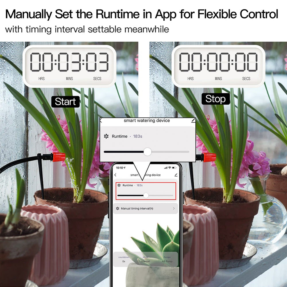 WiFi Smart Plant Water Pump Watering Machine Automatic Micro-drip ...