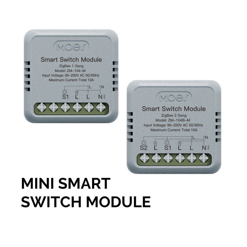 ZigBee Mini DIY Smart Light Switch Module Relay Timer 1/2 Gang | LumiMuse