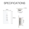 ZigBee RF433 Smart Curtain Blinds Shutter Touch Switch Multi-control Neutral Wire Required US