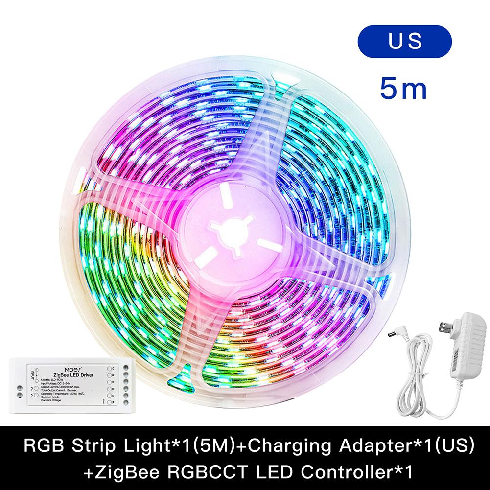 LumiMuse ZigBee RGB Strip Light Multicolor LED Strip CCT LED Controller Plus Brightness Adjustable
