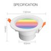LumiMuse ZigBee Smart LED Downlight Dimming Round Recessed Spot Party Light Bulbs RGB 2700K-6500K W+C