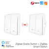Smart ZigBee Scene Push Button Switch Single Pole Neutral Wire Optional No Capacitor