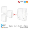 Smart ZigBee Scene Push Button Switch Single Pole Neutral Wire Optional No Capacitor