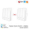 Smart ZigBee Scene Push Button Switch Single Pole Neutral Wire Optional No Capacitor