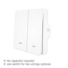 ZigBee 1/2/3 Gang Smart Push Button Light Switch 2 Way Multi-Control Neutral Wire Optional EU