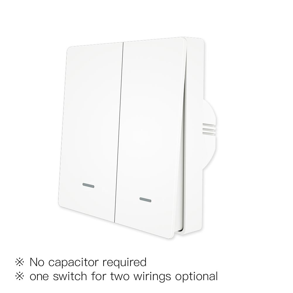 ZigBee 1/2/3 Gang Smart Push Button Light Switch 2 Way Multi-Control Neutral Wire Optional EU