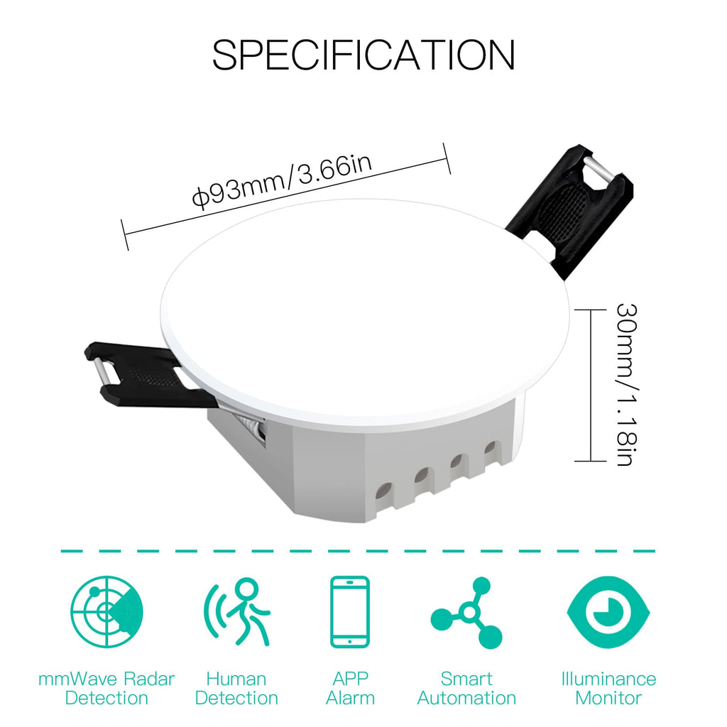 Zigbee/ Wifi Smart Human Presence Detector PIR mm Wave Radar Detection ...