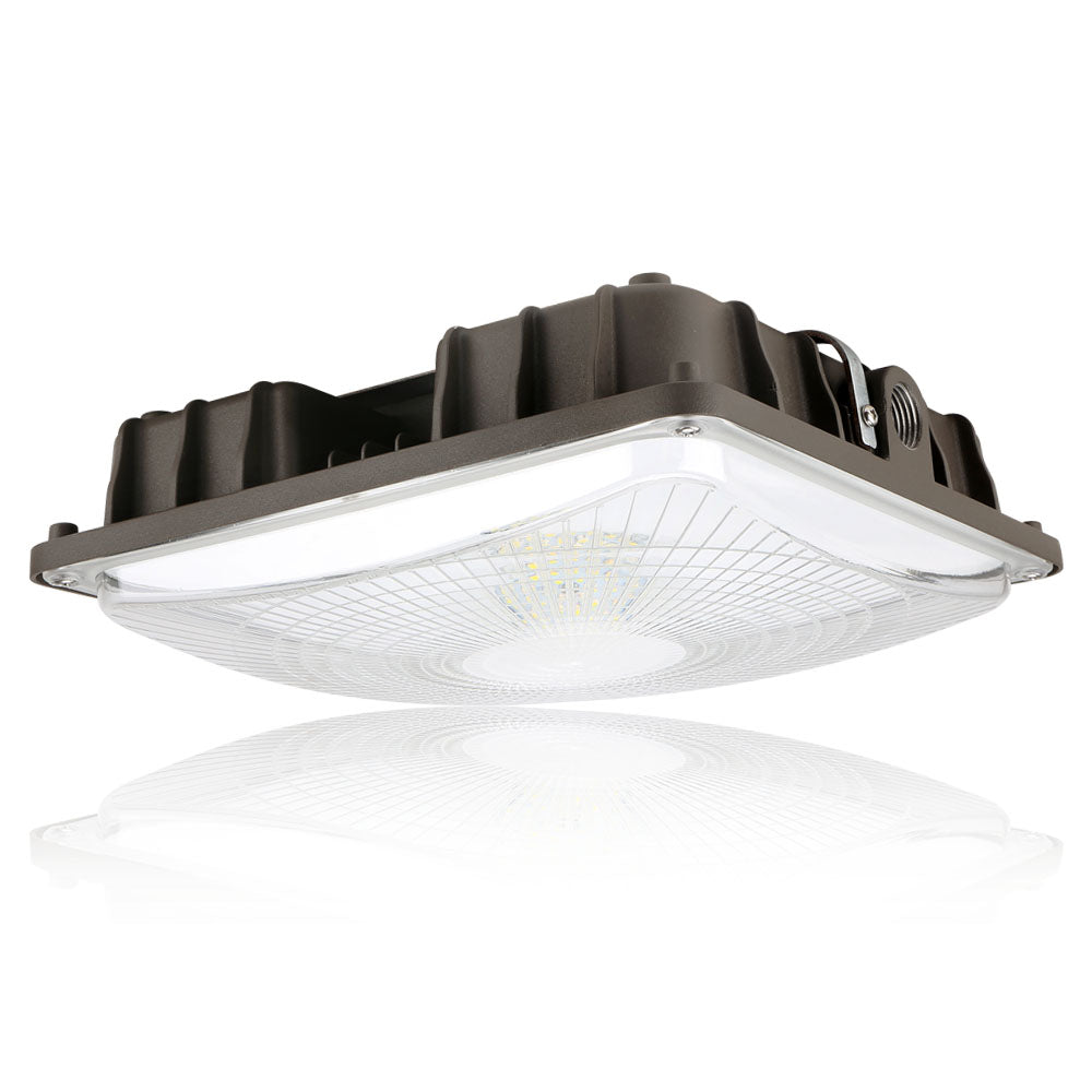 LED Canopy Area Light - 40W - 5350 Lumens - 4000K -Optional Emergency Battery  - Dimmable - 150W Equal - Lumimuse