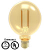 G30 LED Filament Bulb - E26 Medium Base - 5W - 400 Lumens - 2200K - Dimmable - Lumimuse