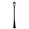 Lumimuse Royal Solar Lamp Post in Black
