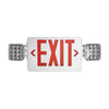 LED Exit Emergency Light Combo Unit - Dual Head With Red Letters - 3.7W - Lumimuse