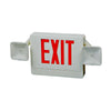 Exit Emergency Light Combo Unit - Dual Head - Double Sided With Red Letters - Battery Backup - 7W  - Lumimuse