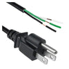 6FT SJTOW 3-Wire Power Cord With 120V Straight Plug - Lumimuse
