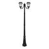 Lumimuse Victorian Bulb Solar Lamp Post - Double
