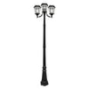 Lumimuse Victorian Bulb Solar Lamp Post - Triple