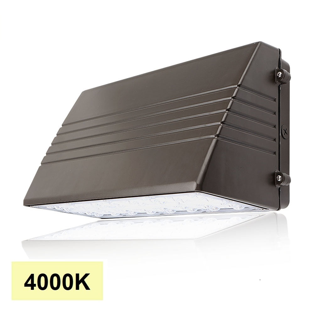 Full Cutoff LED Wall Pack Light - 45W - 6400 Lumens - 4000K - 175W Equal - Lumimuse