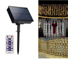 Lumimuse Premium Warm White LED Solar Icicle Lights with Remote